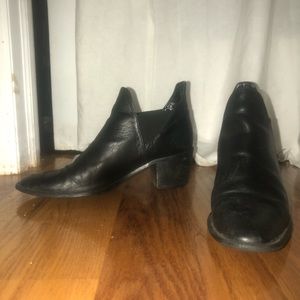 Zara leather ankle boots